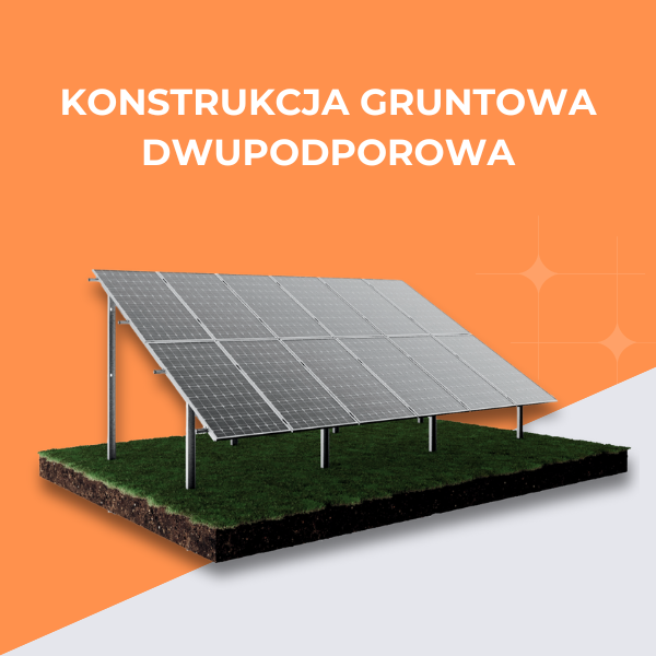 Konstrukcja gruntowa dwupodporowa pod panele