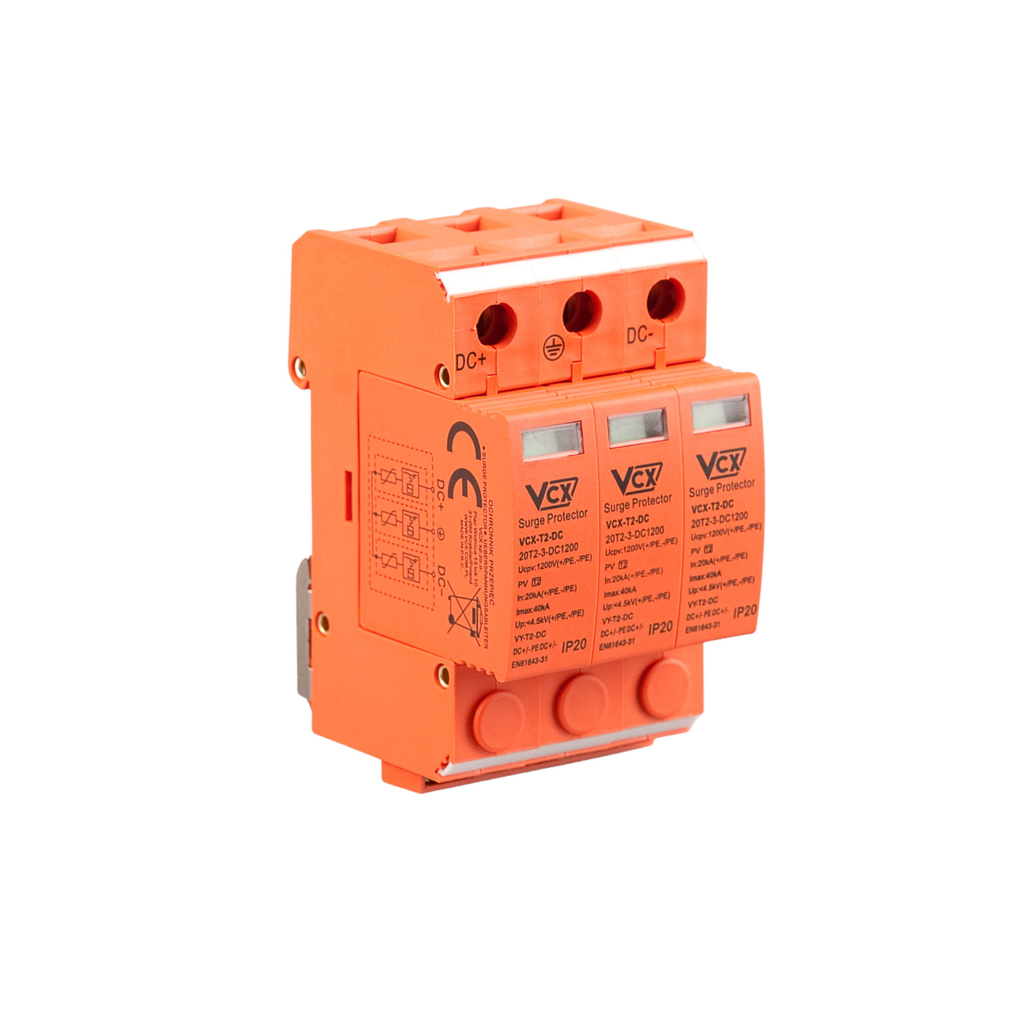 Ogranicznik przepięć fotowoltaiczny orange DC C 1200V 3P PV.jpg